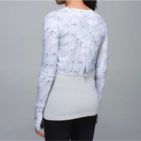 Lululemon sea-me-run long sleeve lightweight layered shirt size 4 - Picture 3 of 12